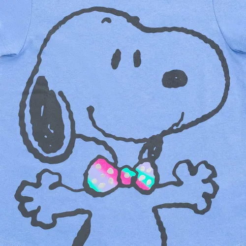 Vista 6 de PEANUTS Snoopy - Paquete de 2 camisetas para niñas pequeñas y grandes