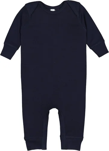 Vista 6 de RABBIT SKINS Body de manga larga para bebé niño y niña recién nacido 0-3 a 24 meses Negro