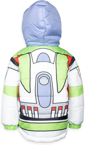 Vista 5 de Disney Pixar Toy Story Buzz Lightyear Zip Up Puffer Jacket Toddler to Little Kid