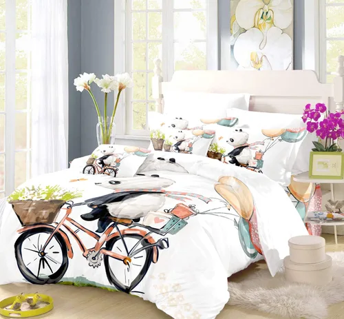 Vista 24 de REALIN Juego de funda de edredón con diseño de Hawthorn 3D, ropa de cama con diseño de bosque japonés, montaña, río, 2/3/4 piezas