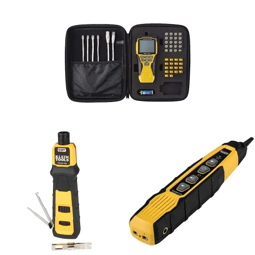 Vista 14 de Klein Tools VDV501-851 Kit de probador de cables y herramienta de perforación de impacto con hoja 66/110 y Klein Tools VDV226-110 Trinquete modular
