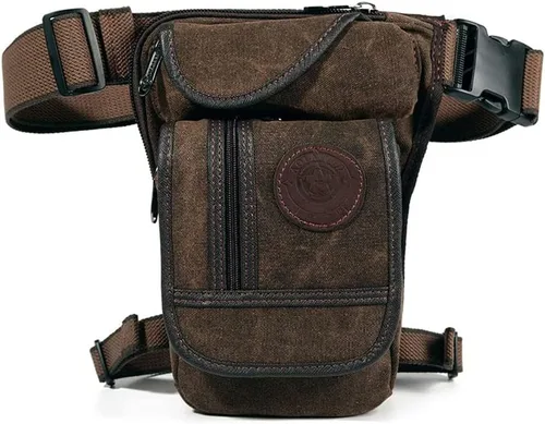 Vista 3 de Riñonera de cintura para hombres y mujeres, 00-café, Casual
