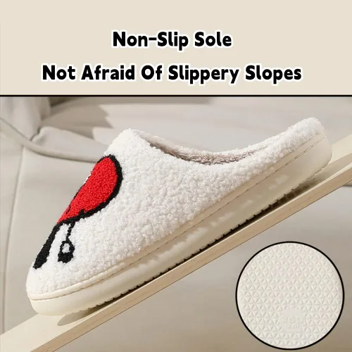 Vista 4 de Zapatos casuales para parejas, lindas pantuflas para mujeres y hombres, pantuflas de forro polar de dibujos animados, pantuflas de felpa
