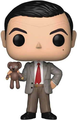 Vista 6 de Funko Pop! Movies: Mr. Bean - Figura de vinilo de Mr. Bean (incluye funda protectora compatible con Pop Box)