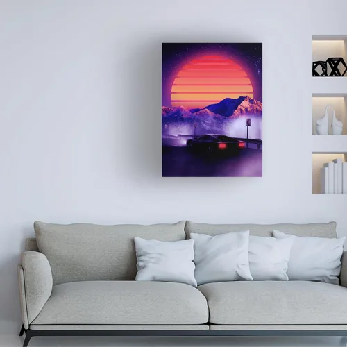 Vista 2 de Trademark Fine Art Canvas Wall Art - Ritvik Takkar 'Retro Synth' Wall Art for Living Room, Bedroom, or Office Décor