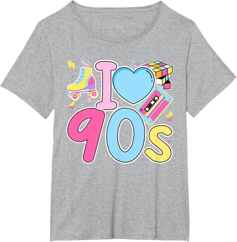 Vista 74 de I Love 90's Retro Style Nostalgia Vibe Funny 1990's Party T-Shirt Negro