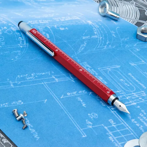 Vista 2 de Monteverde USA One Touch Tool Pen, pluma estilográfica, rojo (MV35234)