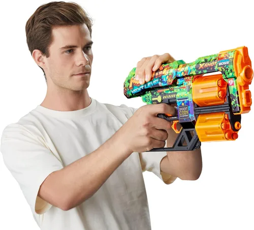 Vista 7 de XShot Skins Dread - K.O (24 dardos) de ZURU, recarga fácil, tecnología Air Pocket, lanzador de dardos de espuma de juguete para niños, adolescentes