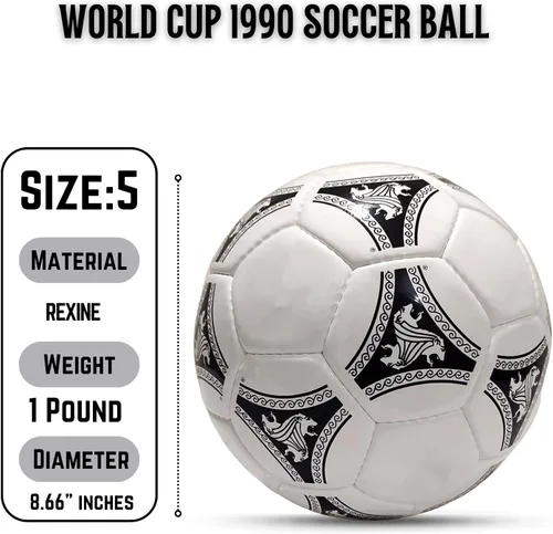 Vista 5 de Copa Mundial de Fútbol 1990 Réplica oficial de la pelota de fútbol, Copa del Mundo 1990, pelota de fútbol de fútbol tamaño 5, pelota de fútbol