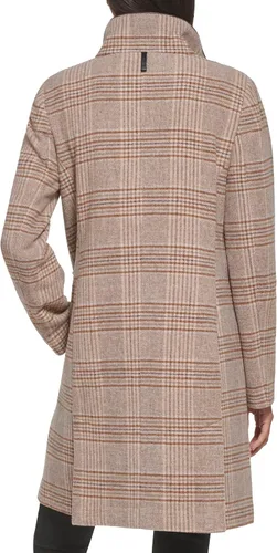 Vista 4 de DKNY Chaqueta de lana elegante con cuello alto para mujer