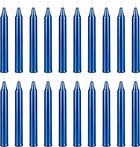 Vista 22 de Mega Candles Mini vela de hechizo con carillón cónico, 20 unidades, 4 x 1/2 Surtido