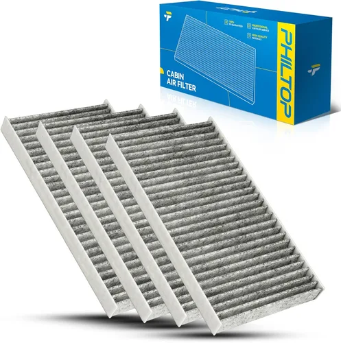 Vista 23 de PHILTOP Filtro de aire de cabina con carbón activado, compatible con CF10612 Smart Fortwo 2008, 2009, 2010, 2011, 2012, 2013, 2014, 2015-2018, Smart