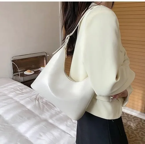 Vista 5 de Bolsos de hombro para mujer bolsos estilo hoboo bolso clásico de piel sintética bolso pequeño para mujer novia mamá