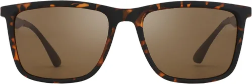 Vista 2 de ZENOTTIC Lentes de sol polarizados para hombre, cuadrados, ultraligeros, marco de fibra de carbono, protección UV400, gafas de sol clásicas