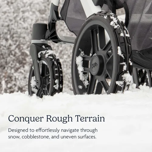 Vista 3 de UPPAbaby Ruedas todo terreno para cochecito Vista, Vista V2 y Vista V3, duraderas para nieve y adoquines, fijación rápida, incluye cuatro, ruedas