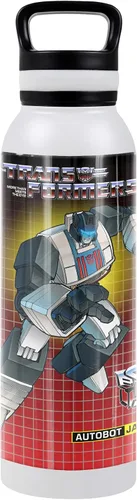 Vista 11 de Transformers OFFICIAL Bumblebee Black - Botella de agua aislada de 24 onzas, resistente a fugas, de acero inoxidable aislado al vacío con tapa