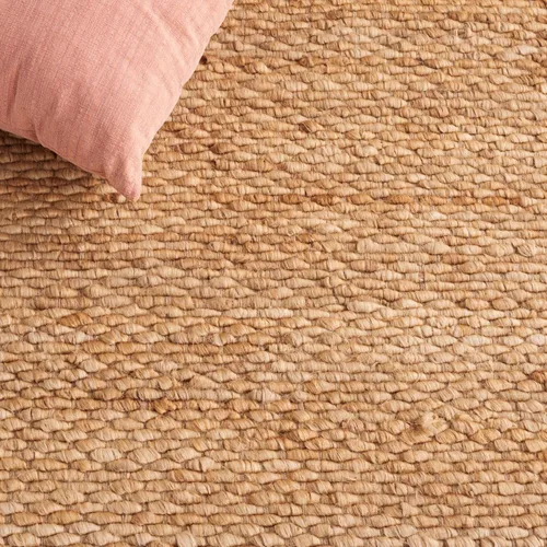 Vista 7 de Alfombra de área de yute natural tejido a mano Safavieh NF459A, de la colección de fibra natural (5 pies x 8 pies), Yute, Natural
