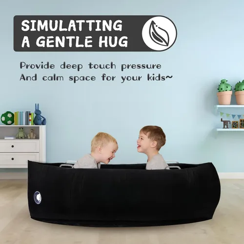 Vista 6 de Peapod - Silla sensorial de 60 pulgadas, cápsula sensorial inflable para autismo, proporciona terapia de alivio sensorial para niños a partir de 3