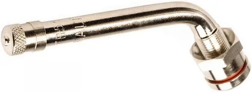 Vista 2 de OCTOPUS TR545D - Vástago de válvula de neumático de latón con abrazadera para camiones y autobuses, curva de 60°, se adapta a llantas de aluminio