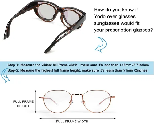 Vista 5 de yodo Gafas de sol ajustadas con lentes polarizadas para hombres y mujeres