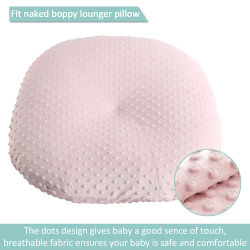 Vista 2 de OWLOWLA Funda para tumbona para recién nacido, funda extraíble Minky para tumbona recién nacida para bebé niño y niña (rosa rubor)