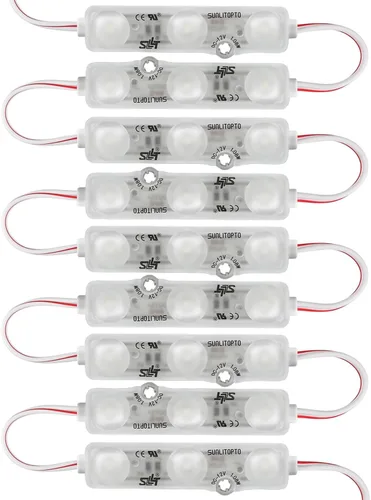 Vista 9 de Módulos blancos 100PCS de la muestra del LED 6500K, luces impermeables de la letra del canal 2835 SMD con el respaldo adhesivo para las señales