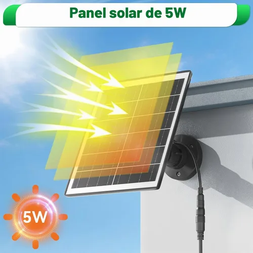 Vista 9 de UYODM Cargador de Panel Solar Compatible con Timbre de Video Blink/Blink Outdoor 4(4ª) / XT3 / XT2 / XT Cam, Alimenta tu Timbre o Cámara Exterior