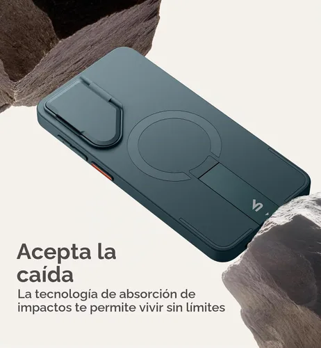 Vista 6 de SURITCH para Samsung Galaxy S26 Plus Funda de Teléfono, Cubierta Protectora Magnética con Cubierta de Cámara y Soporte de Metal Ajustable para Lago