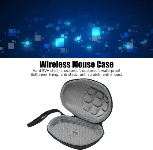 Vista 3 de ASHATA Funda rígida de viaje de repuesto para MX Master 3 Master 2S Mouse, a prueba de golpes, funda de mouse de transporte duro para MX 2S, estuche