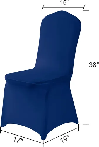 Vista 9 de Funda de elastano para silla, 12 unidades, fundas para silla, fundas para sillas de sala de estar, funda extraíble lavable y elástica para silla