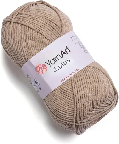 Vista 9 de YarnArt Jeans Plus - Hilo de mezcla de algodón suave, 100g (3.5 onzas), 160m (174 yardas), 55% algodón, 45% acrílico, grosor medio #4, ideal
