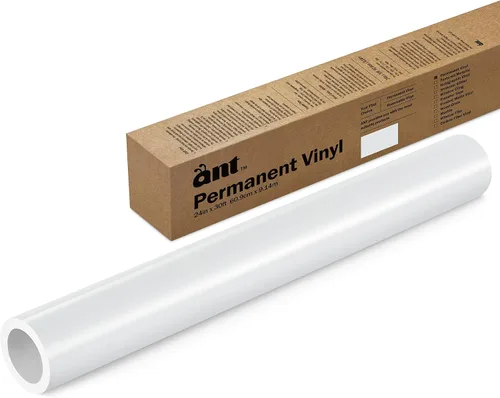 Vista 48 de ANT Melocotón, rollo de vinilo permanente de 24" x 4,5 m, rollo de vinilo adhesivo, para proyecto DIY, calcomanía, pegatina, compatible con Cricut
