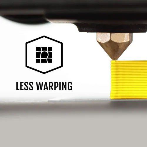 Vista 5 de HATCHBOX - Filamento de impresión 3D de ácido poliláctico de 0.069 pulgadas, color amarillo, carrete de 2.2 libras, precisión dimensional de +