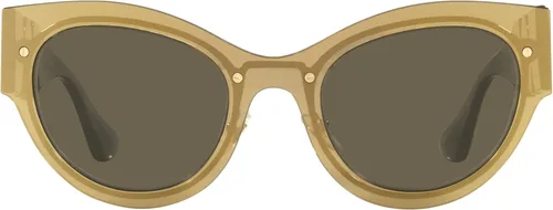 Vista 3 de Versace Gafas de sol para mujer marco dorado espejo marrón transparente lentes marrones 2087in