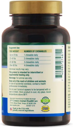 Vista 7 de Petnc - Multimasticables para adultos (75 unidades), soporte diario multivitamínico y multimineral para perros, incluye zinc, magnesio y más, apoya