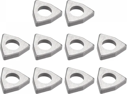 Vista 7 de uxcell Carburo Insertar Asiento Shim MW0804 Herramienta de torneado Rosca Torno Asientos 10 Unids
