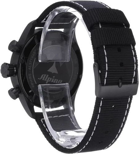 Vista 6 de Alpina Men's Startimer Pilot Chronograph Swiss Quartz Watch, Sapphire Crystal, 42mm