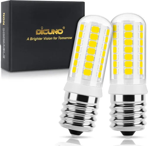 Vista 7 de DiCUNO Bombilla LED E17 para debajo del horno de microondas, 2700 K blanco cálido, 3 W (reemplazo halógeno de 40 W) 400 lm 120 V E17 bombilla