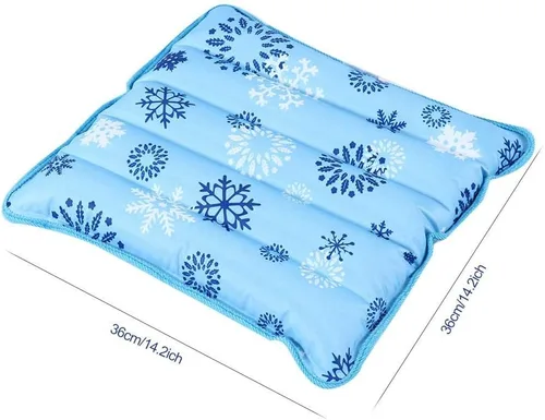 Vista 5 de Almohada fresca, cojín fresco, bolsas de hielo de gel reutilizables con polvo de cristal de hielo, alfombrilla de enfriamiento de verano, cojín