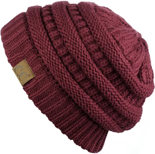 Vista 305 de C.C Trendy Warm Chunky Soft Stretch Cable Knit Beanie