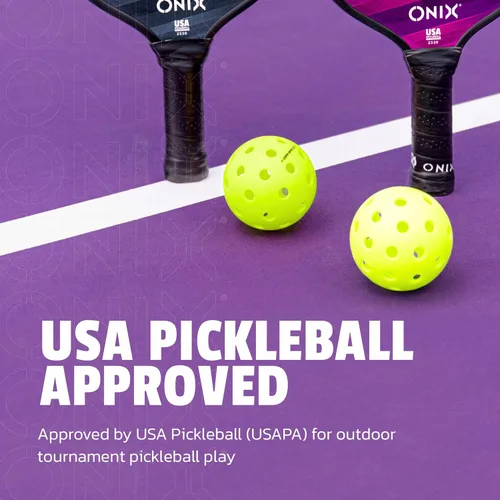 Vista 3 de Bolas de Pickleball Onix Fuse G2 para exterior