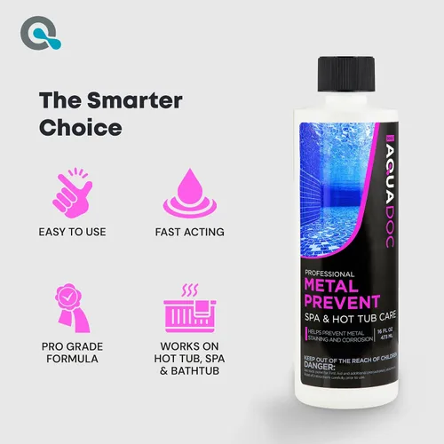 Vista 5 de Control de metal de spa y protector de manchas para proteger superficies de bañera de hidromasaje de 16 oz - Productos químicos para bañera