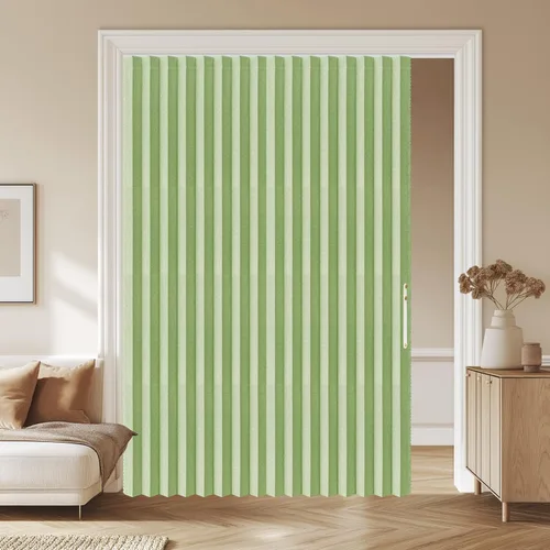 Vista 15 de AJAZZ Cortinas 100% Opacas para Puertas Corredizas de Entrada, Puertas de Acordeón para Entrada, Cortina Magnética para Puerta de Dormitorio Sala