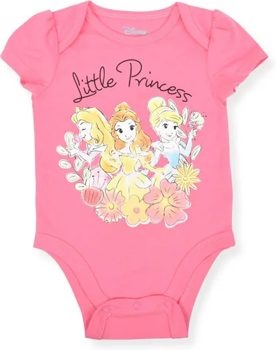 Vista 2 de Disney Minnie Mouse - Paquete de 5 mamelucos para niñas recién nacidas y bebés rosablancoamarillo Blanco