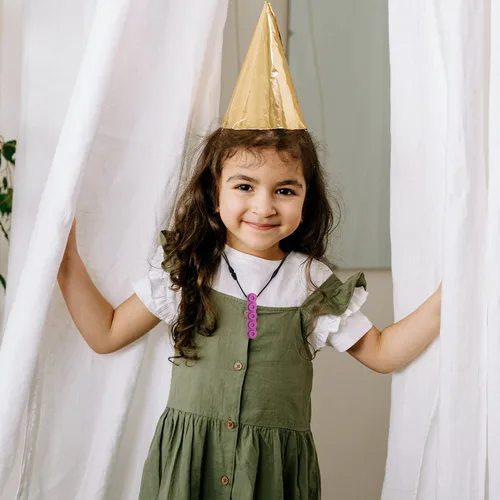 Vista 7 de Collares para niños sensoriales, 5 paquetes de collares sensoriales de Nsodinevus hechos de silicona de grado alimenticio para autistas, TDAH, motor