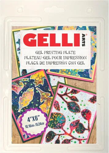 Vista 10 de Gelli Arts Placa de impresión de gel redonda de 4