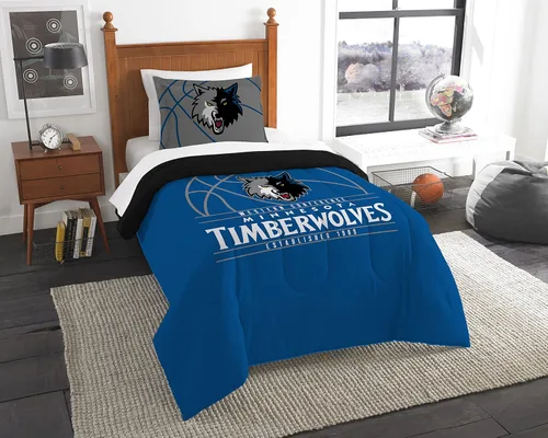 Vista 14 de Northwest NBA Unisex-Adult Comforter and Sham Set Golpe inverso