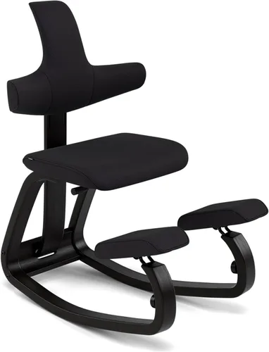 Vista 11 de Varier ThatSit Balans Silla ergonómica ajustable con respaldo, 10 años de garantía limitada, diseñada por Peter Opsvik, color natural/negro