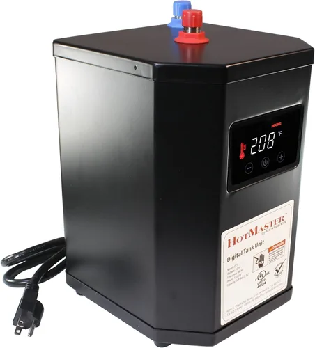 Vista 4 de Westbrass DT1F205-26 Victorian 9 pulgadas Grifo instantáneo caliente y frío con sistema de tanque digital HotMaster DigiHot Dispensador de agua