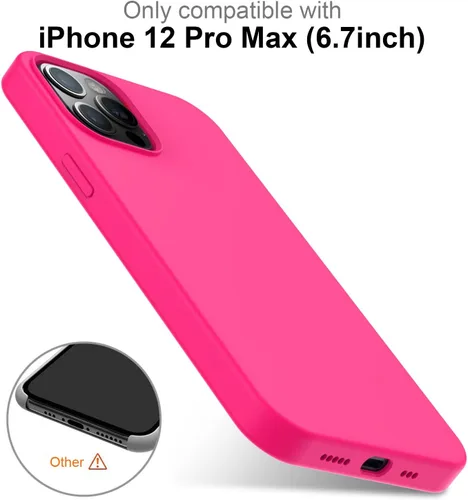 Vista 5 de Funda de silicón para iPhone 12 de 6.1 pulgadas e iPhone 12 Pro Max de 6.7 pulgadas